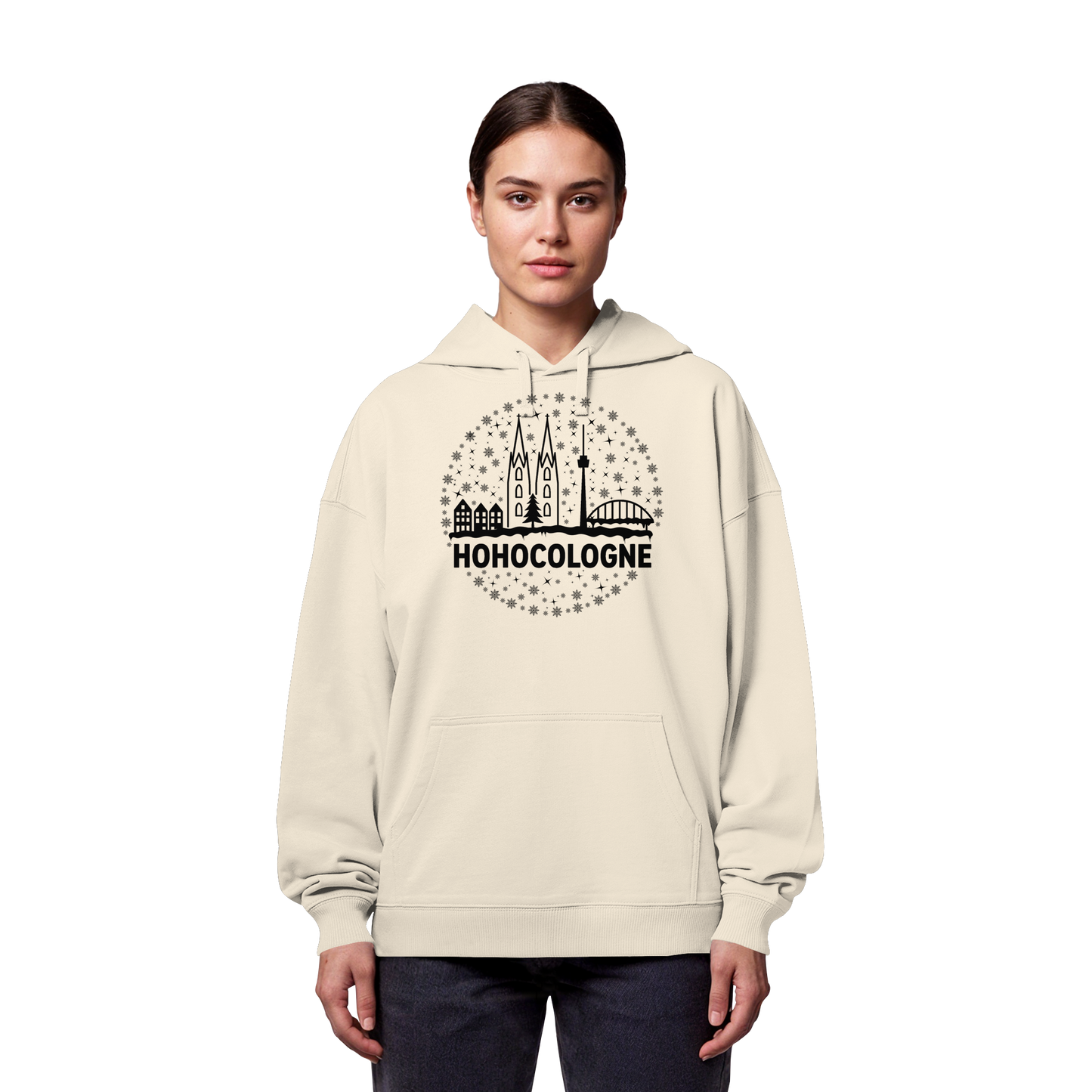 HOHOCologne Druck - Organic Oversize Hoodie