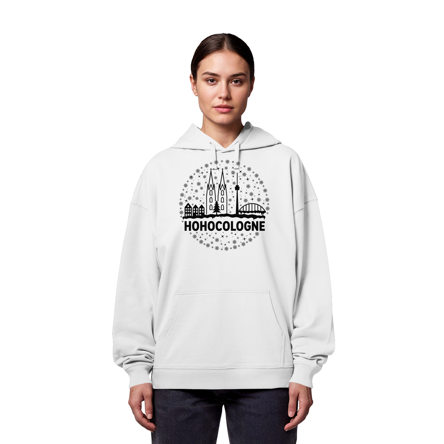 HOHOCologne Druck - Organic Oversize Hoodie