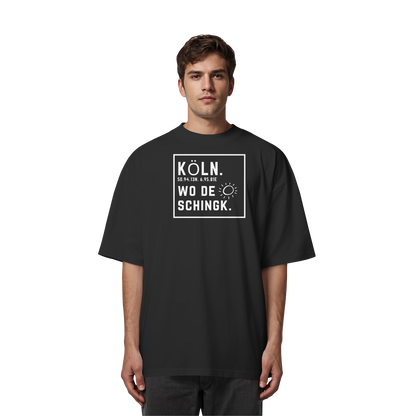 Wo de Sonn schingk - Köln Druck - Organic Oversize Shirt