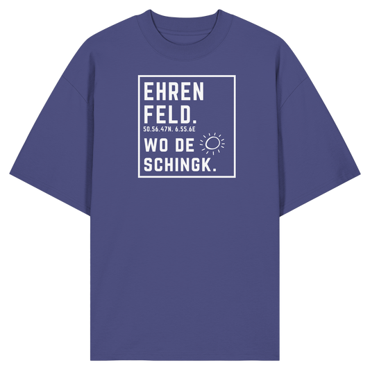 Wo de Sonn schingk - Ehrenfeld Druck - Organic Oversize Shirt