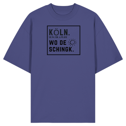 Wo de Sonn schingk - Köln Druck   - Organic Oversize Shirt