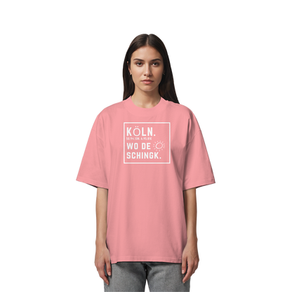 Wo de Sonn schingk - Köln Druck - Organic Oversize Shirt