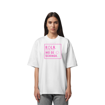 Wo de Sonn schingk - Köln Druck  - Organic Oversize Shirt