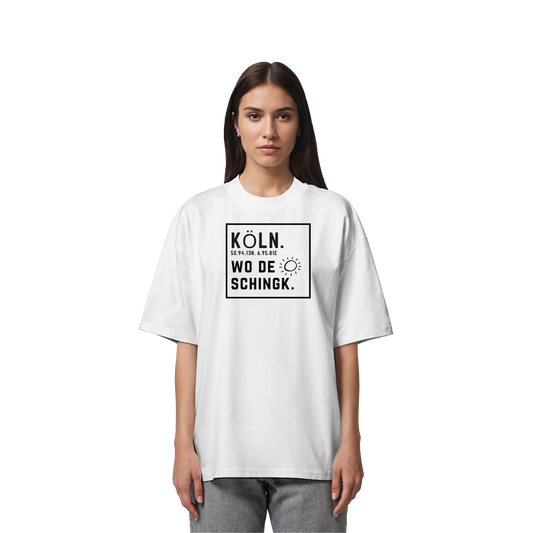 Wo de Sonn schingk - Köln Druck   - Organic Oversize Shirt