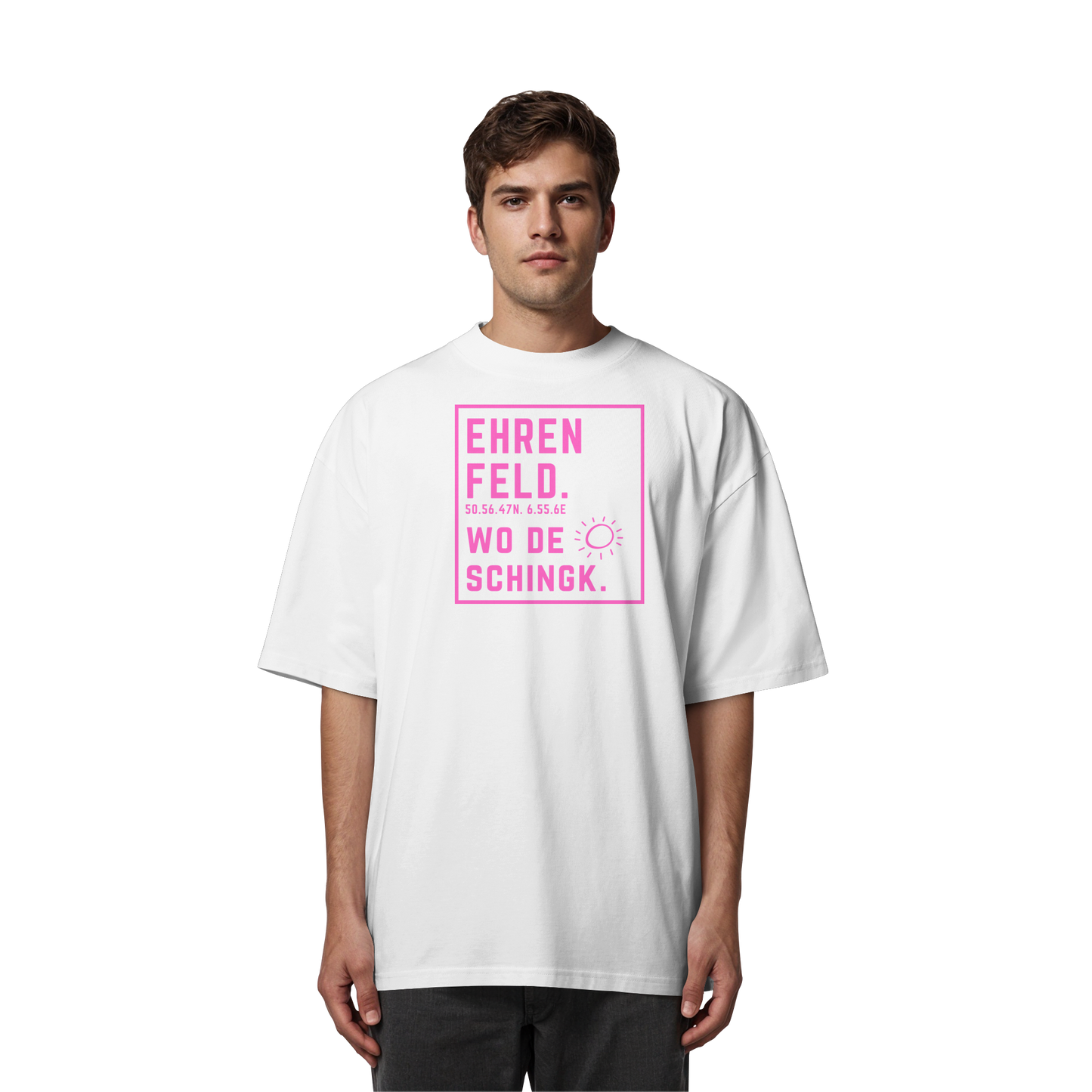 Wo de Sonn schingk - Ehrenfeld Druck   - Organic Oversize Shirt