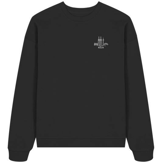 Köln Skyline Stick - Organic Oversize Sweatshirt