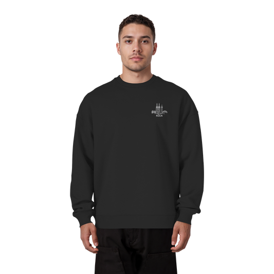 Köln Skyline Stick - Organic Oversize Sweatshirt