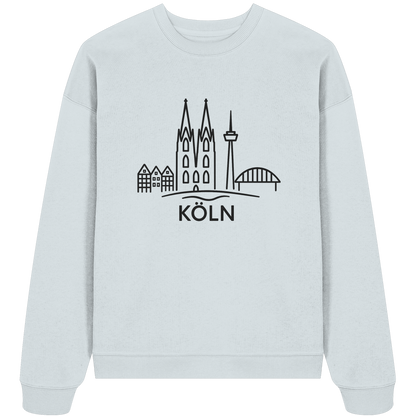 Köln KSkyline (großer Druck auf der Brust) - Organic Oversize Sweatshirt