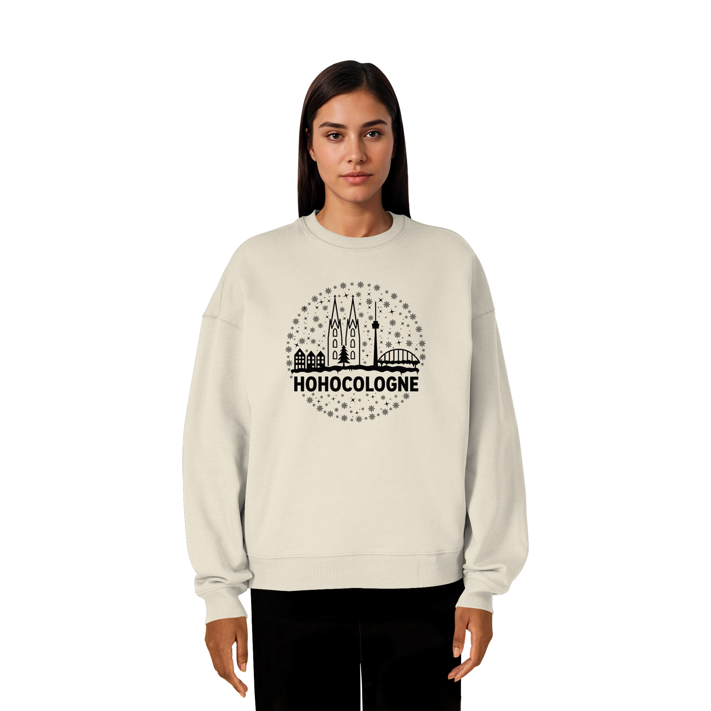 HOHOCologne Druck - Organic Oversize Sweatshirt