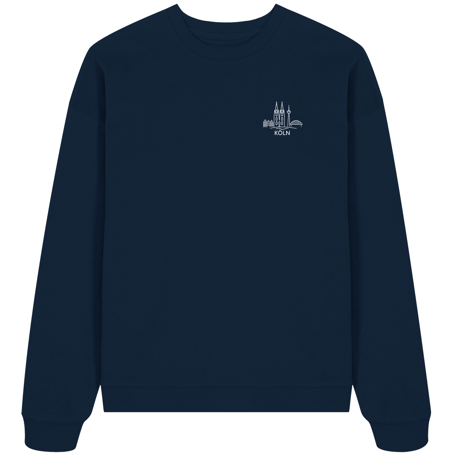 Köln Skyline Stick - Organic Oversize Sweatshirt