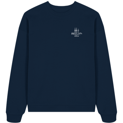 Köln Skyline Stick - Organic Oversize Sweatshirt