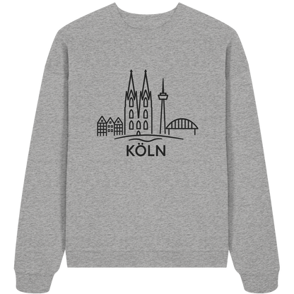 Köln KSkyline (großer Druck auf der Brust) - Organic Oversize Sweatshirt