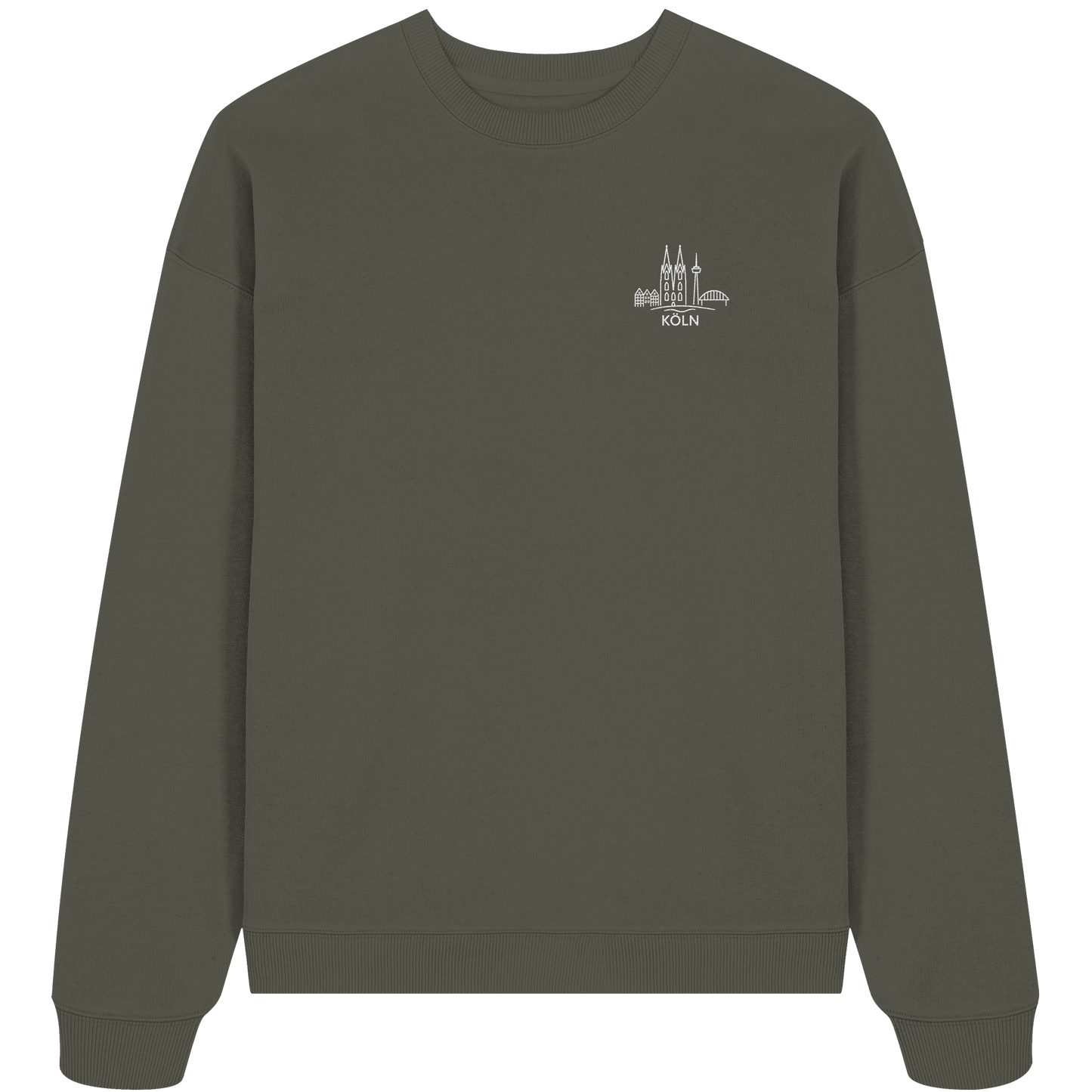 Köln Skyline Stick - Organic Oversize Sweatshirt