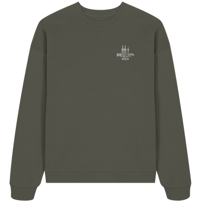 Köln Skyline Stick - Organic Oversize Sweatshirt
