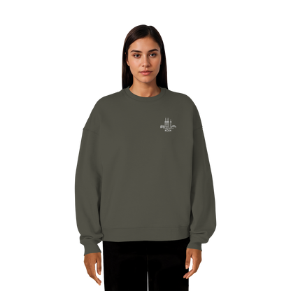 Köln Skyline Stick - Organic Oversize Sweatshirt