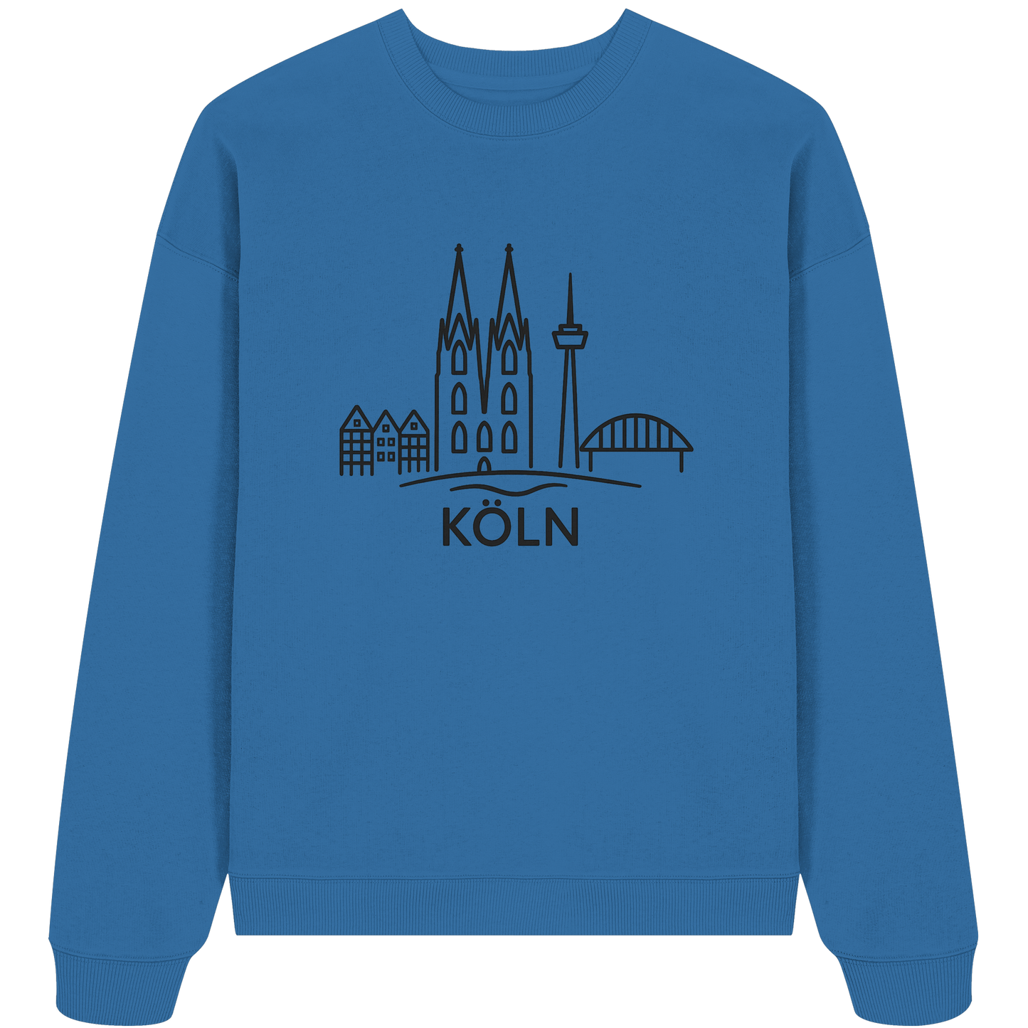 Köln KSkyline (großer Druck auf der Brust) - Organic Oversize Sweatshirt