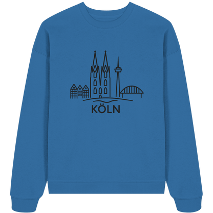 Köln KSkyline (großer Druck auf der Brust) - Organic Oversize Sweatshirt