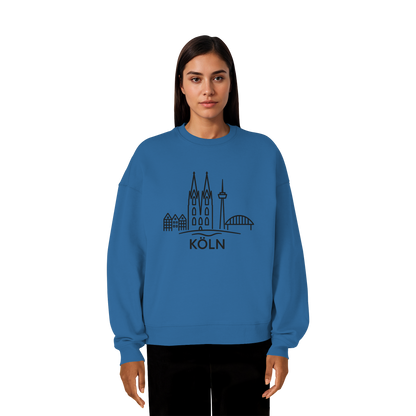 Köln KSkyline (großer Druck auf der Brust) - Organic Oversize Sweatshirt