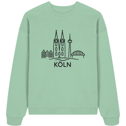 Köln KSkyline (großer Druck auf der Brust) - Organic Oversize Sweatshirt