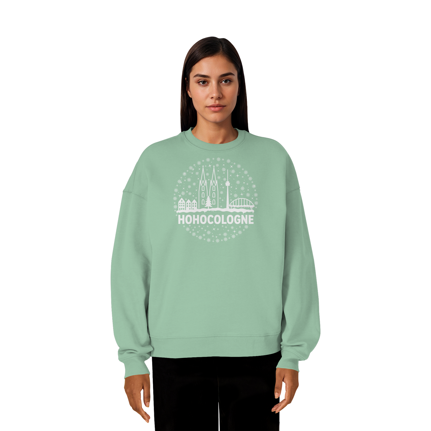 HOHOCologne Druck - Organic Oversize Sweatshirt