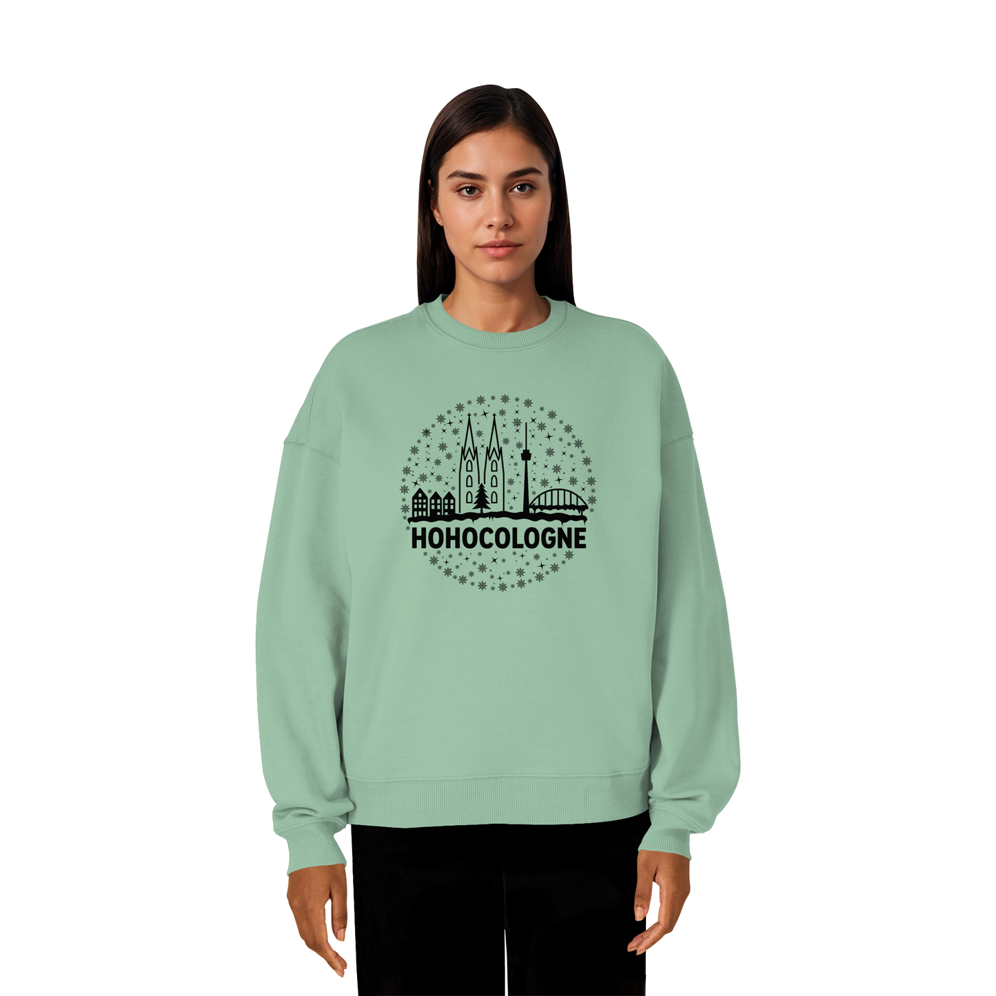 HOHOCologne Druck - Organic Oversize Sweatshirt