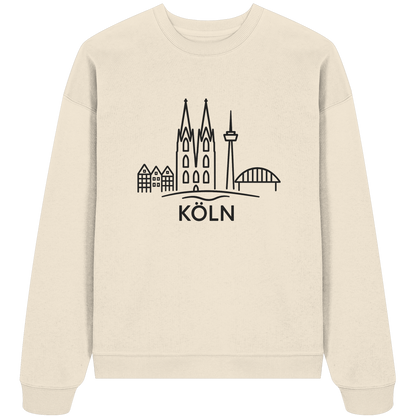 Köln KSkyline (großer Druck auf der Brust) - Organic Oversize Sweatshirt