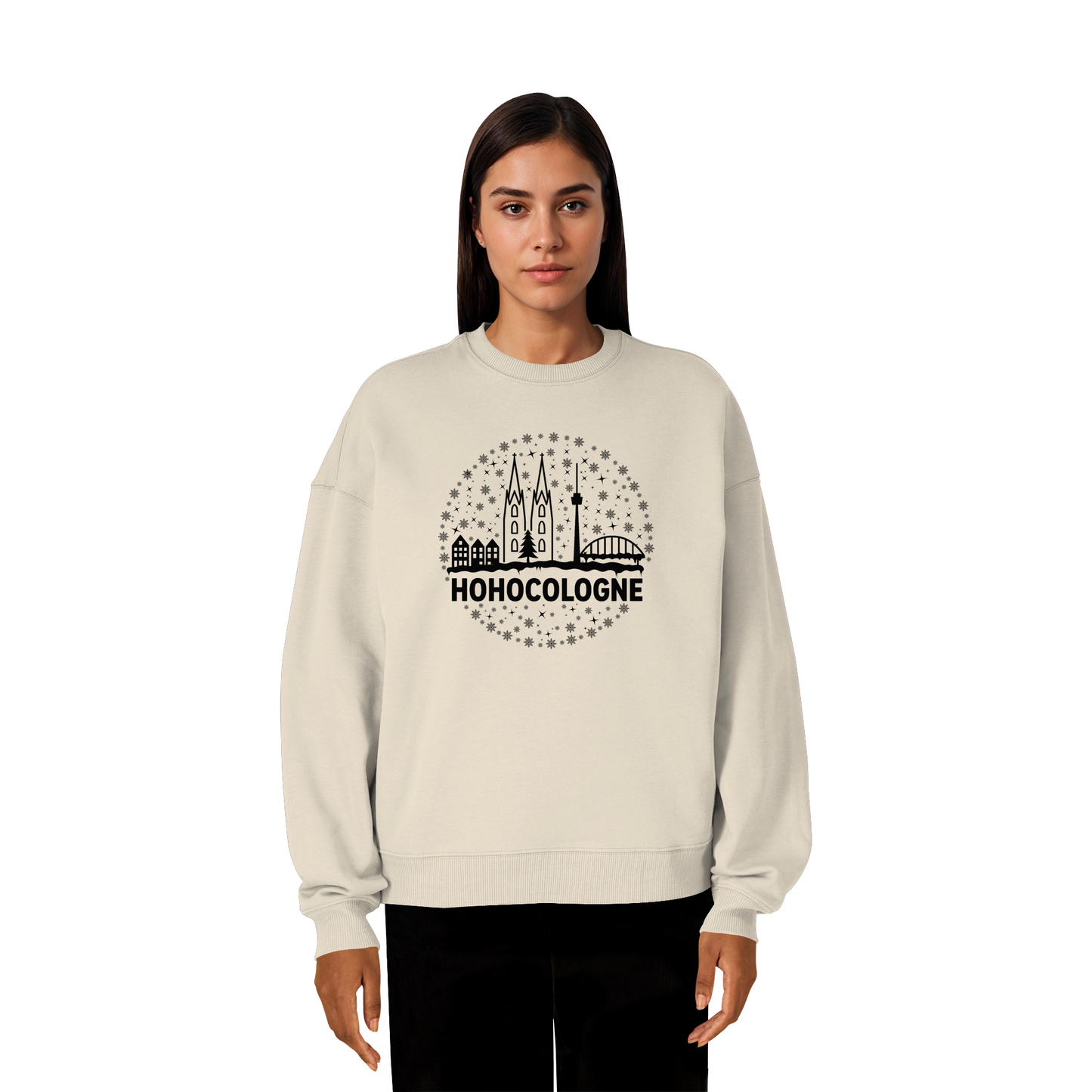 HOHOCologne Druck - Organic Oversize Sweatshirt