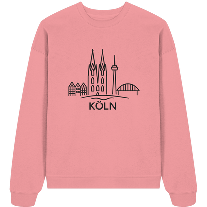 Köln KSkyline (großer Druck auf der Brust) - Organic Oversize Sweatshirt