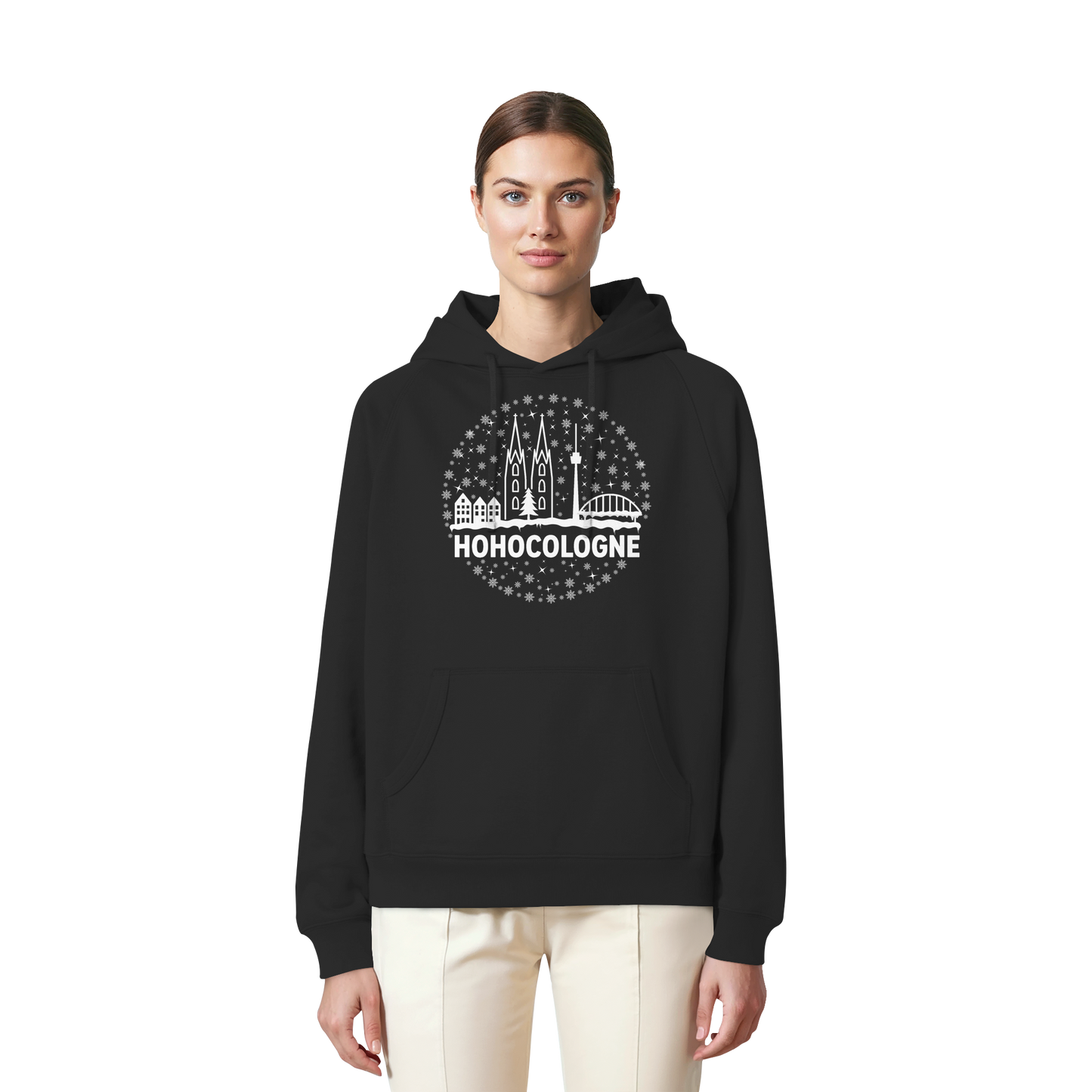 HOHOCologne Druck - Organic Raglan Hoodie