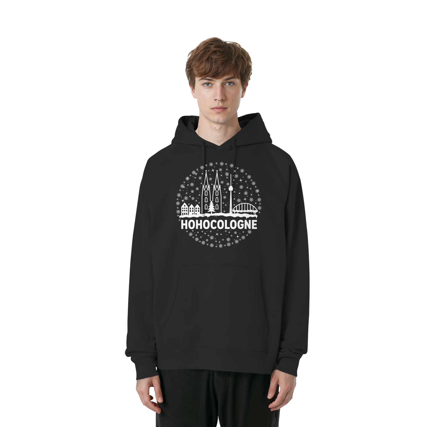 HOHOCologne Druck - Organic Raglan Hoodie