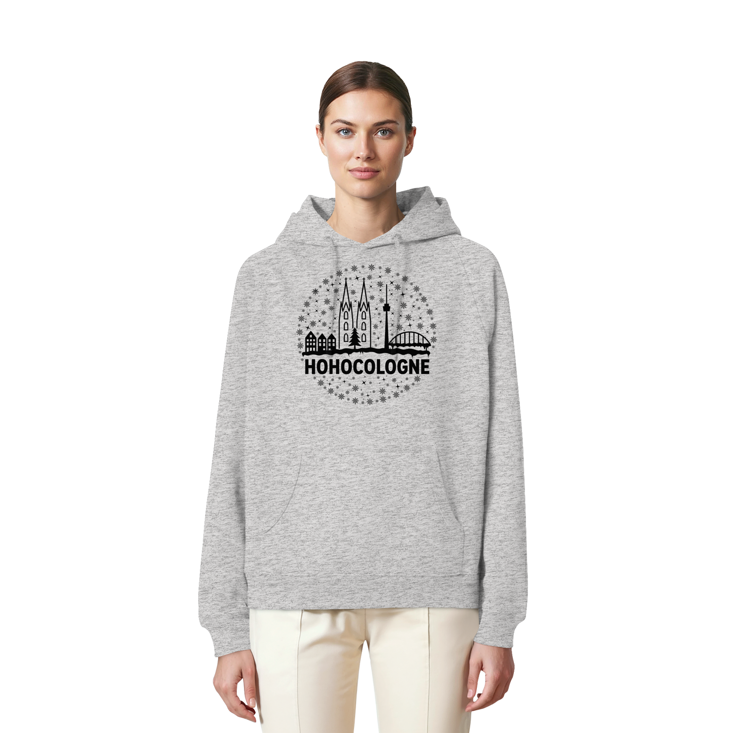 HOHOCologne Druck - Organic Raglan Hoodie