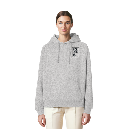 Bickendorf Koordinaten (kleiner Druck auf der Brust) - Organic Raglan Hoodie