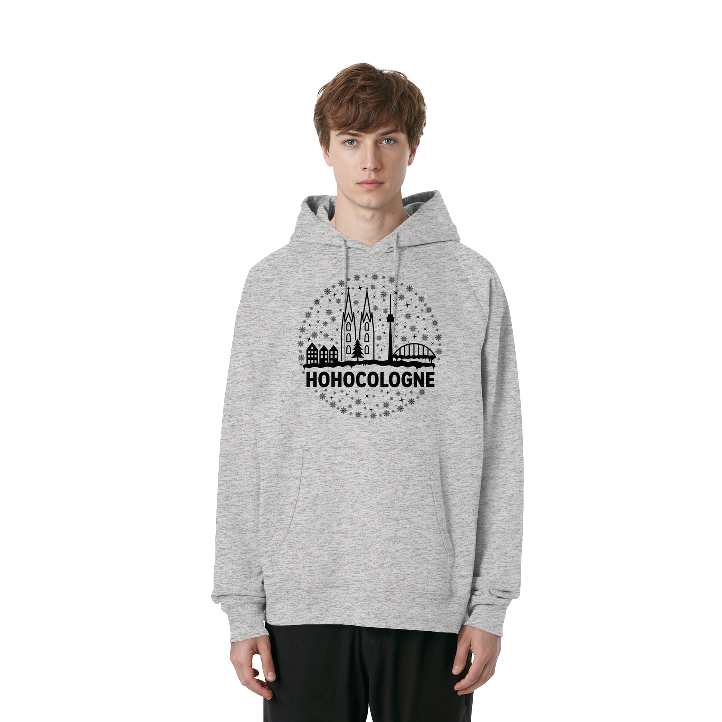 HOHOCologne Druck - Organic Raglan Hoodie