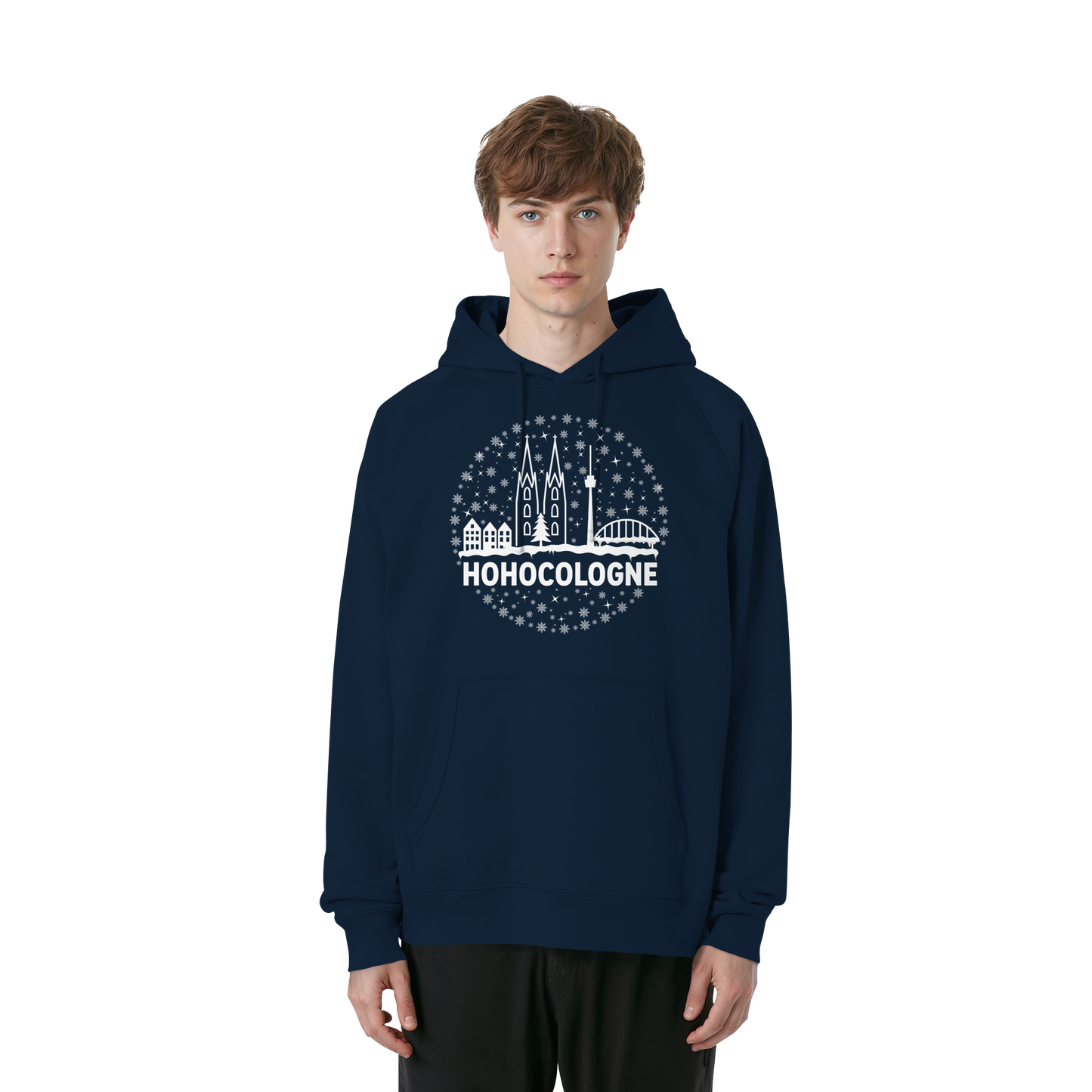 HOHOCologne Druck - Organic Raglan Hoodie