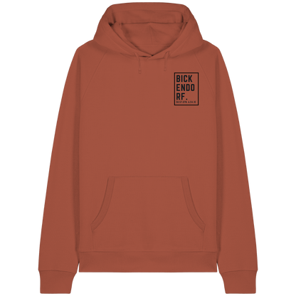 Bickendorf Koordinaten (kleiner Druck auf der Brust) - Organic Raglan Hoodie