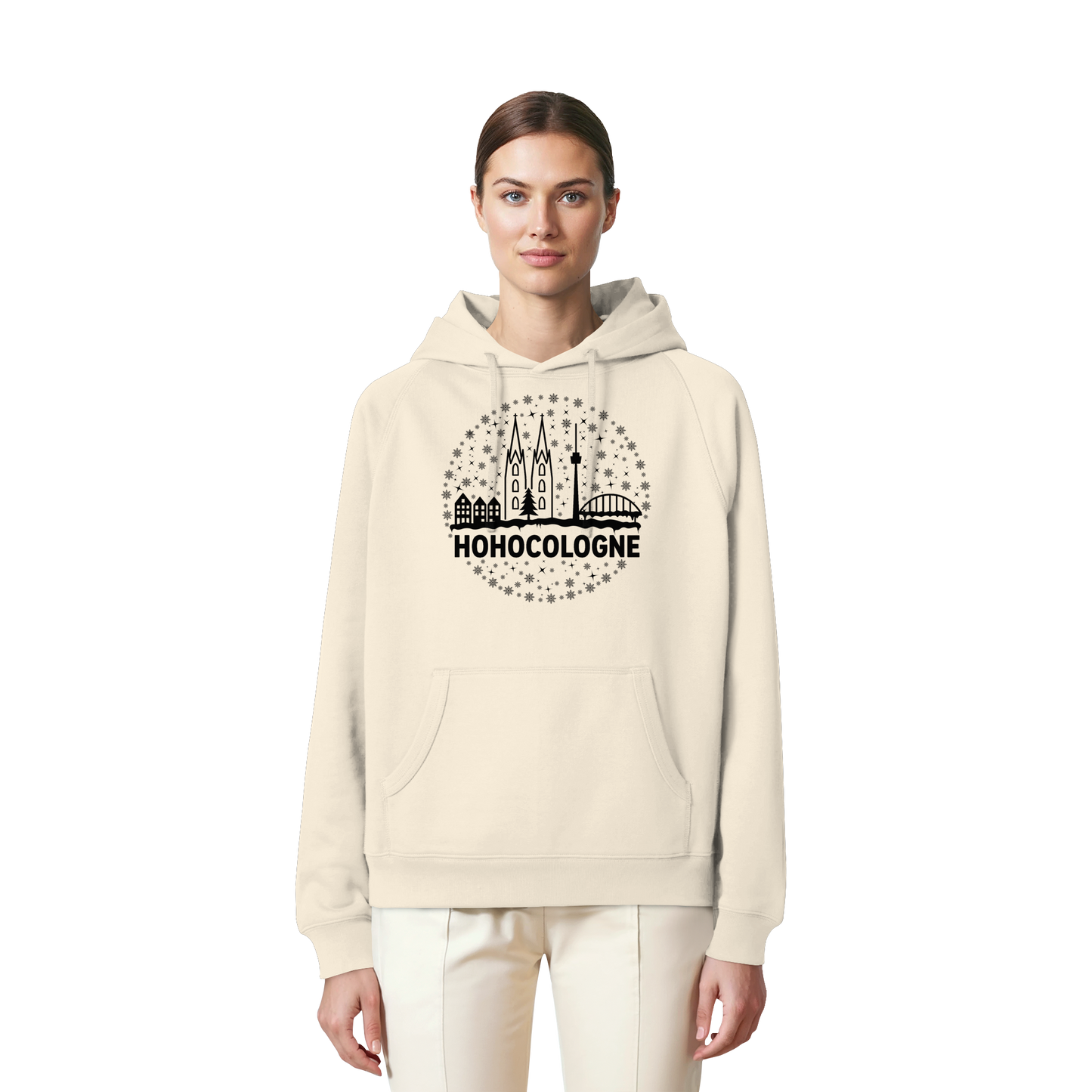HOHOCologne Druck - Organic Raglan Hoodie
