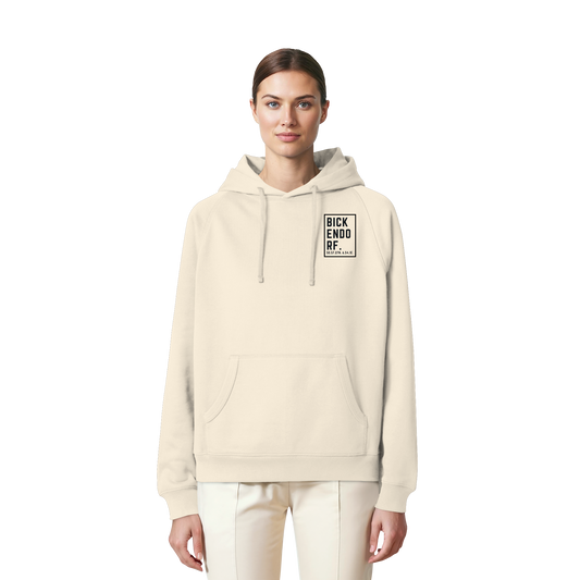 Bickendorf Koordinaten (kleiner Druck auf der Brust) - Organic Raglan Hoodie