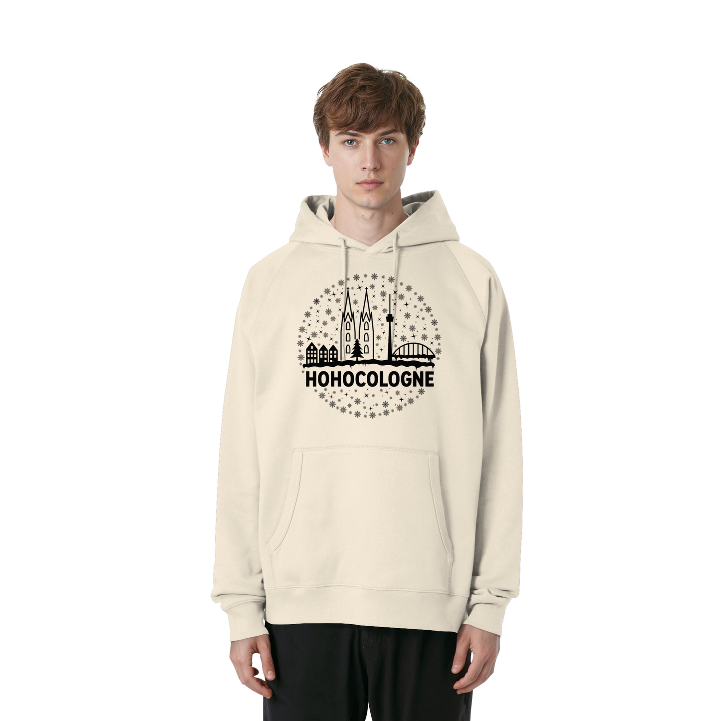 HOHOCologne Druck - Organic Raglan Hoodie