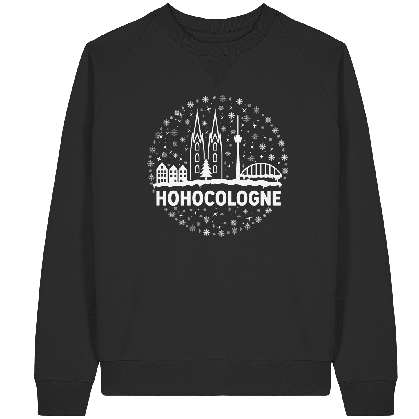 HOHOCologne Druck - Organic Raglan Sweatshirt