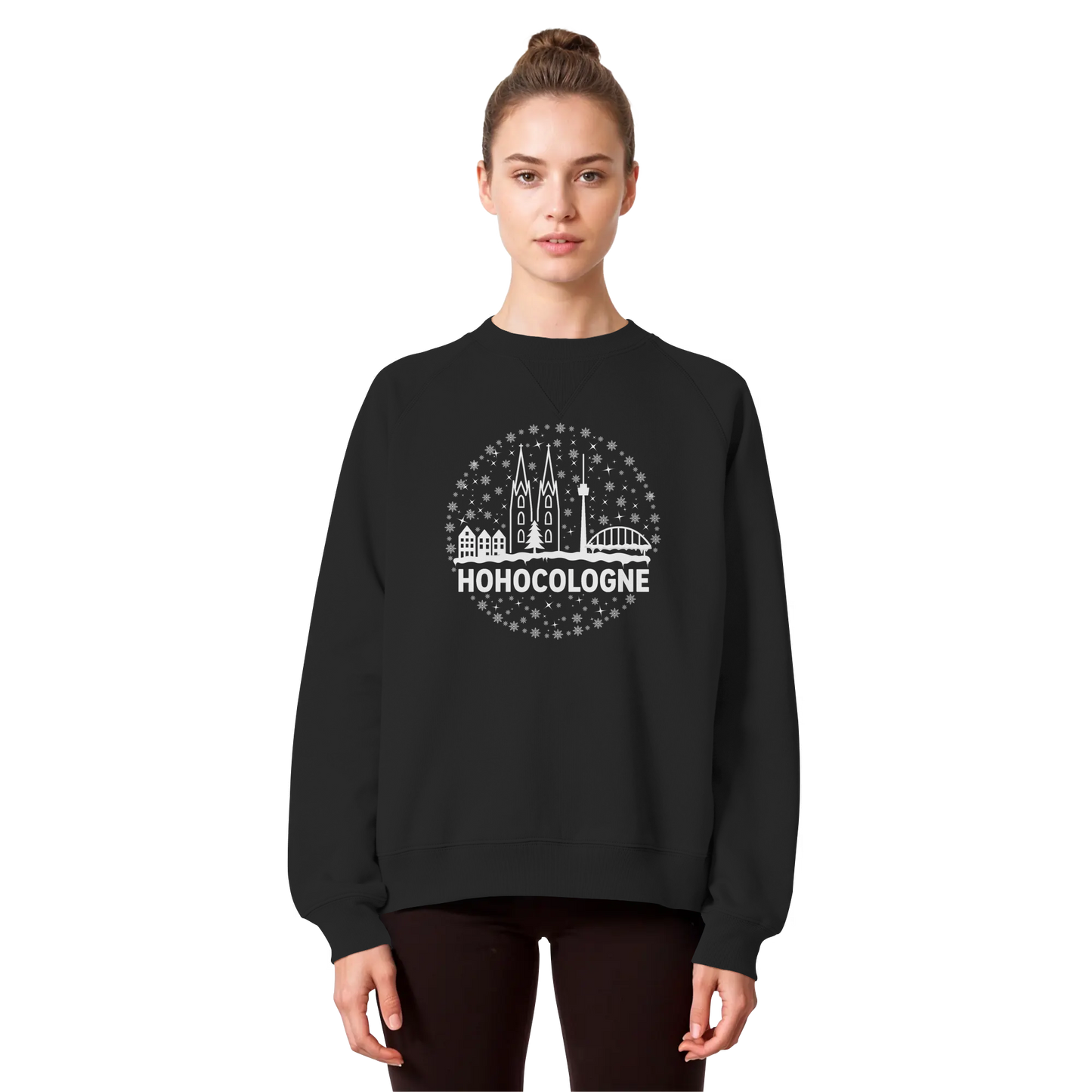 HOHOCologne Druck - Organic Raglan Sweatshirt