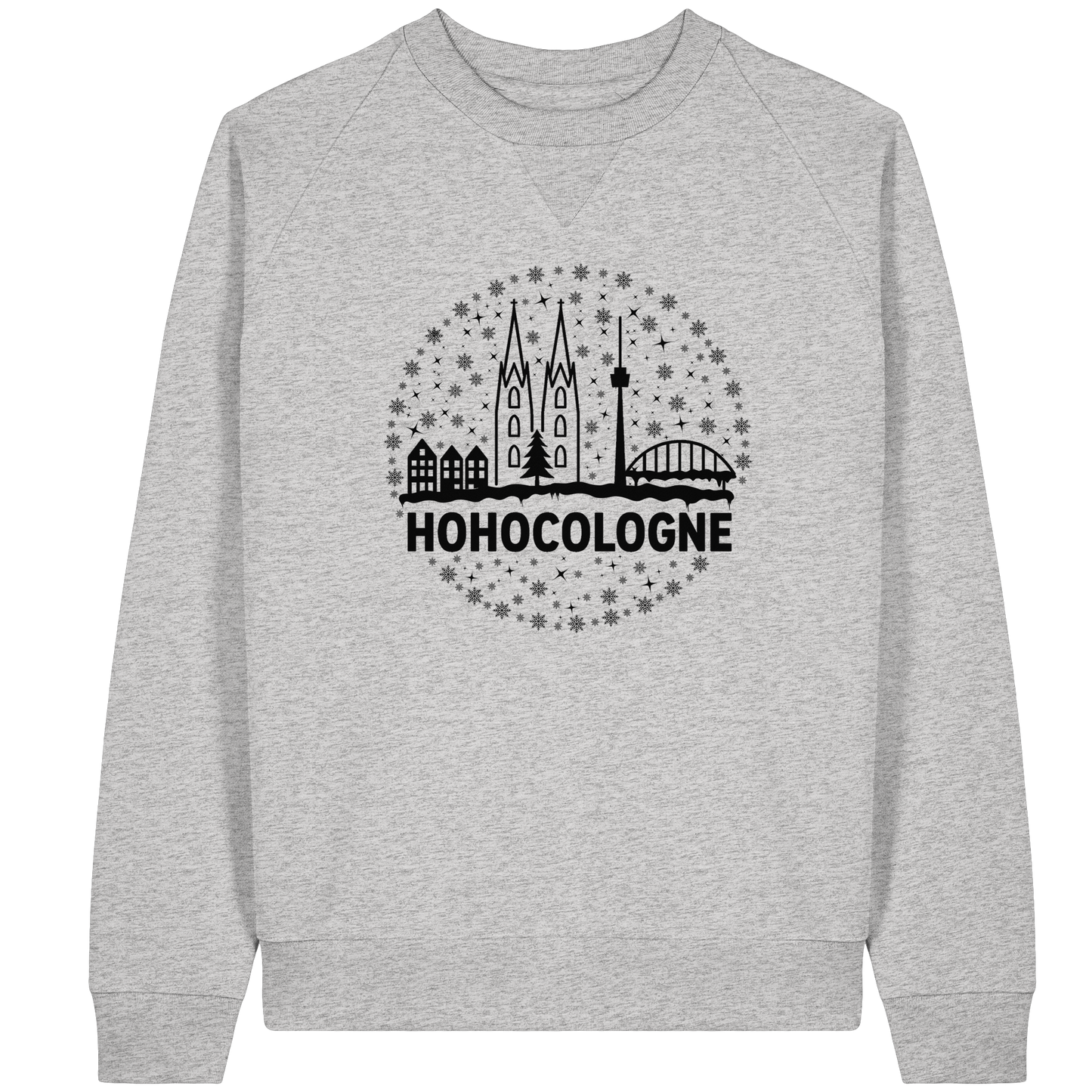HOHOCologne Druck - Organic Raglan Sweatshirt