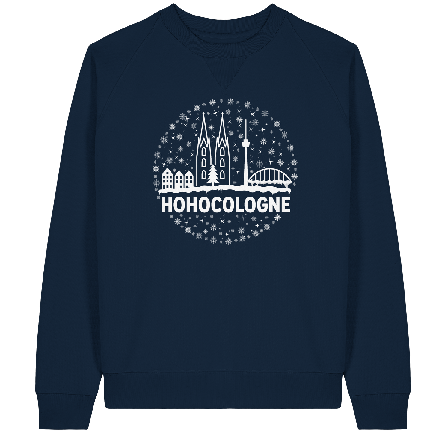 HOHOCologne Druck - Organic Raglan Sweatshirt