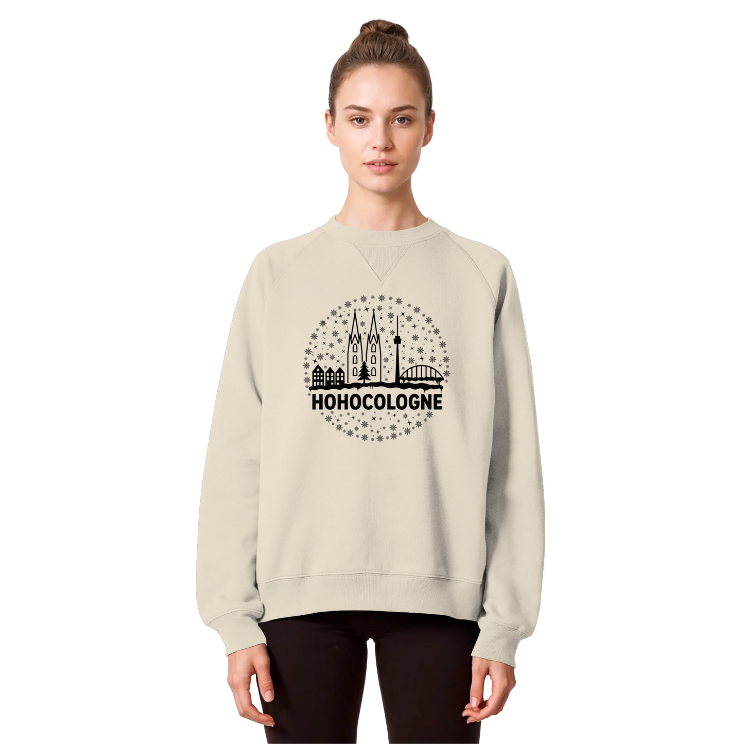 HOHOCologne Druck - Organic Raglan Sweatshirt