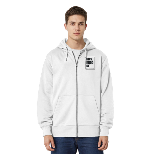 Bickendorf Koordinaten (kleiner Druck auf der Brust) - Organic Relaxed Zipper