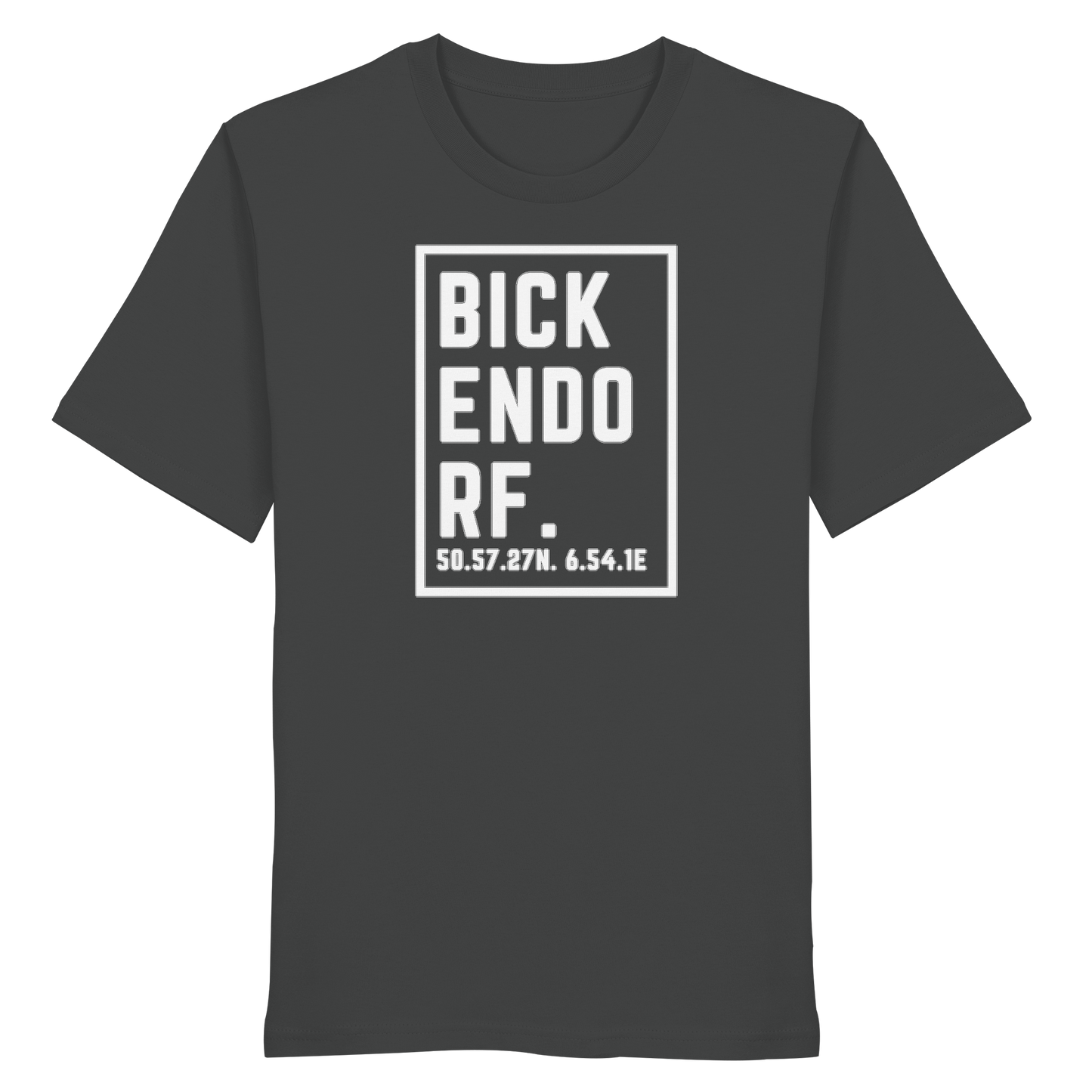 Bickendorf Koordinaten (großer Druck auf der Brust) - Organic Shirt