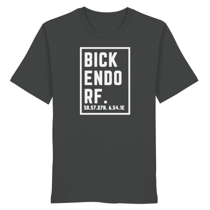 Bickendorf Koordinaten (großer Druck auf der Brust) - Organic Shirt
