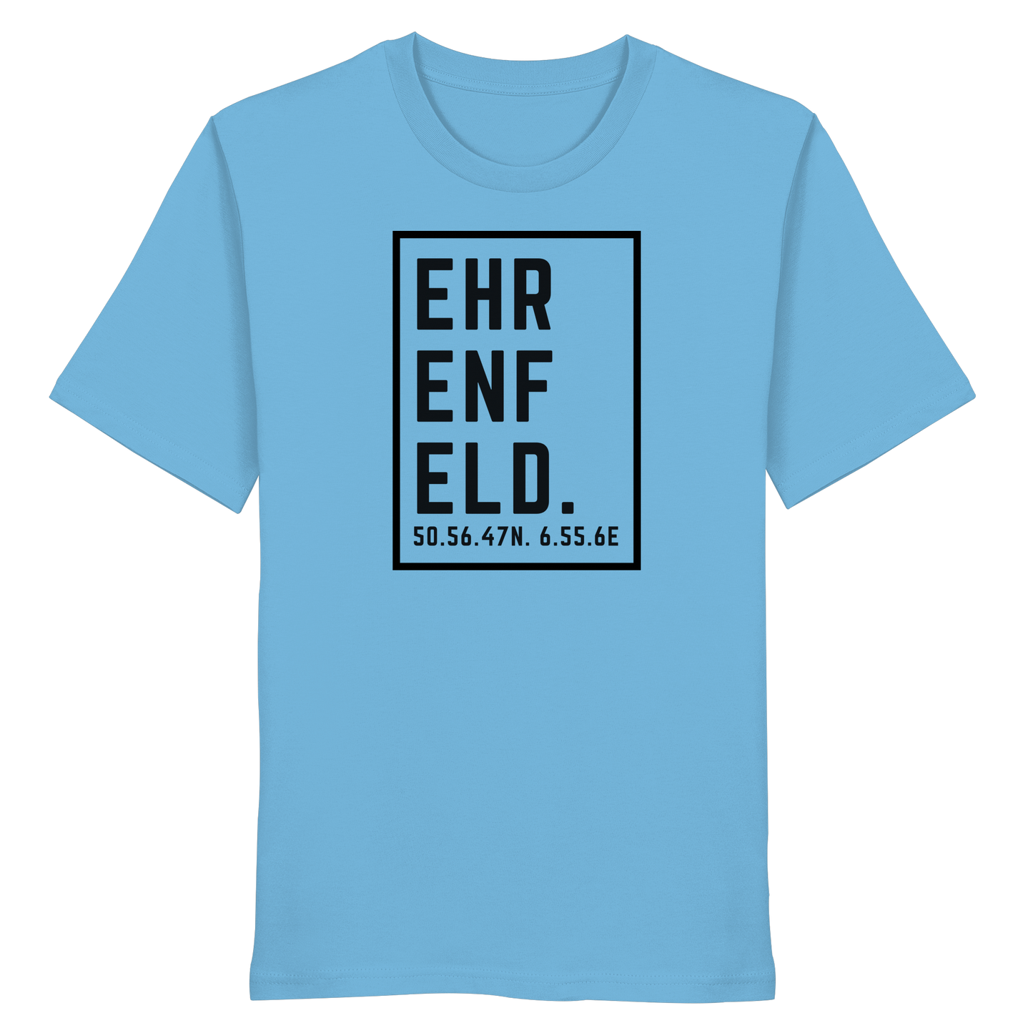 Ehrenfeld Koordinaten (großer Druck auf der Brust) - Organic Shirt