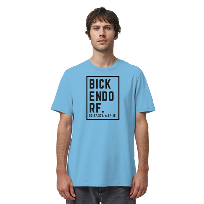 Bickendorf Koordinaten (großer Druck auf der Brust) - Organic Shirt