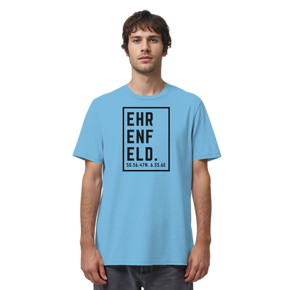Ehrenfeld Koordinaten (großer Druck auf der Brust) - Organic Shirt