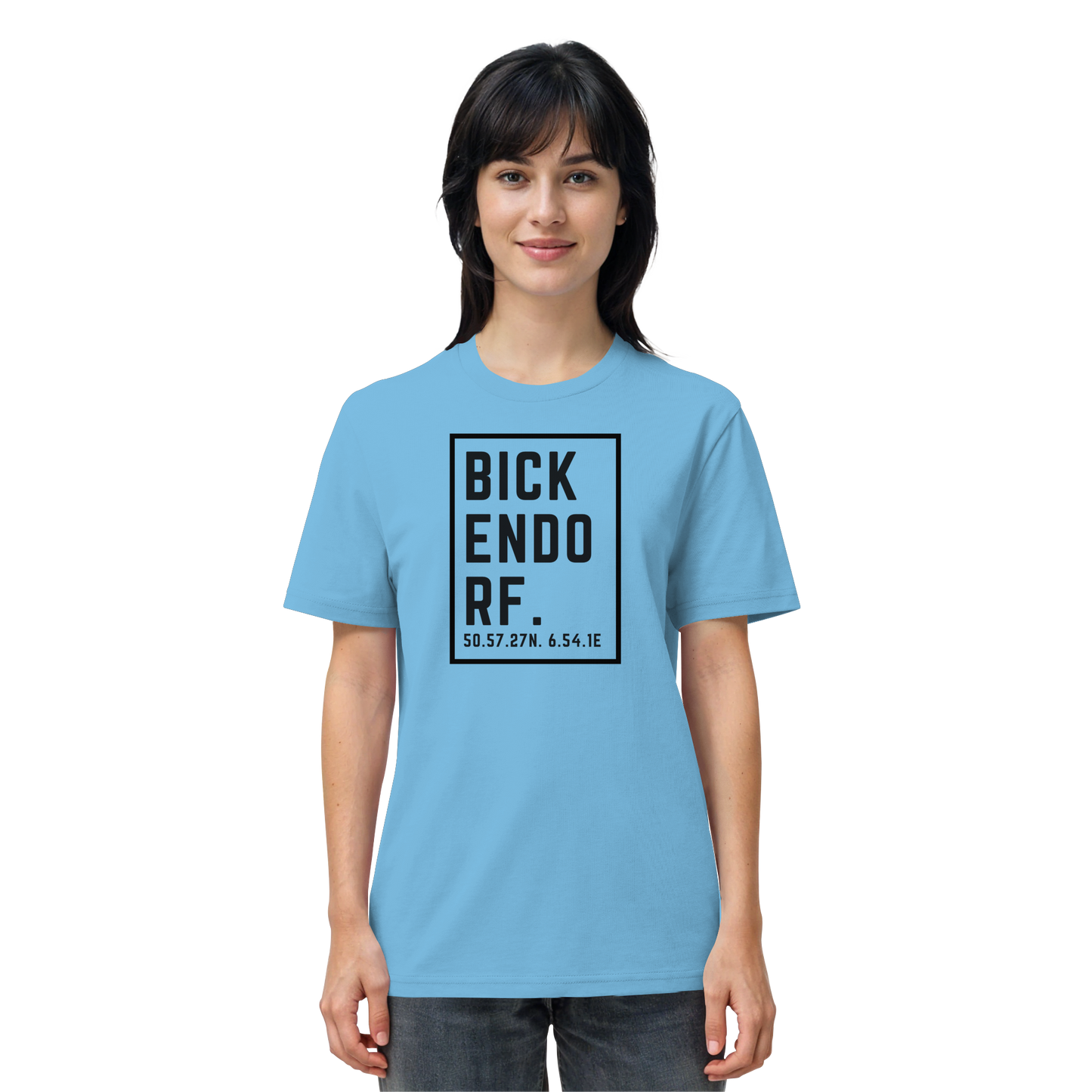 Bickendorf Koordinaten (großer Druck auf der Brust) - Organic Shirt